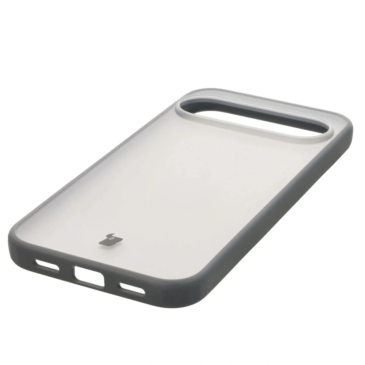 Handyhülle für Pixel 10 Pro XL, Bizon Case Angelo, Durchscheinend mit grauem Rahmen
