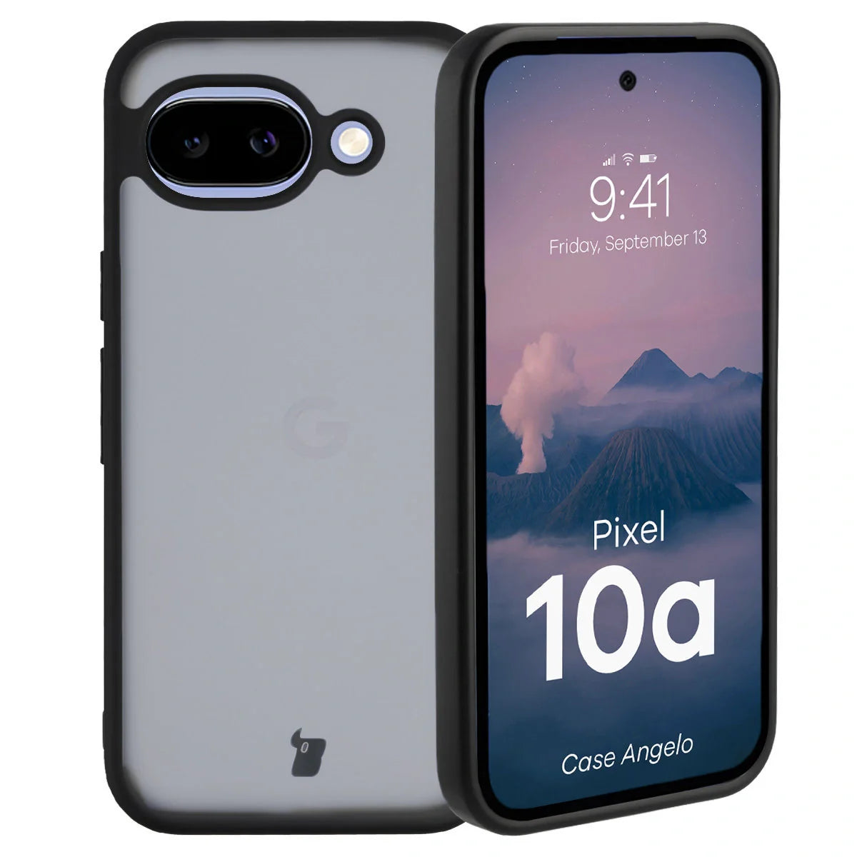 Handyhülle für Google Pixel 10a, Bizon Case Angelo, Getönte mit schwarzem Rahmen