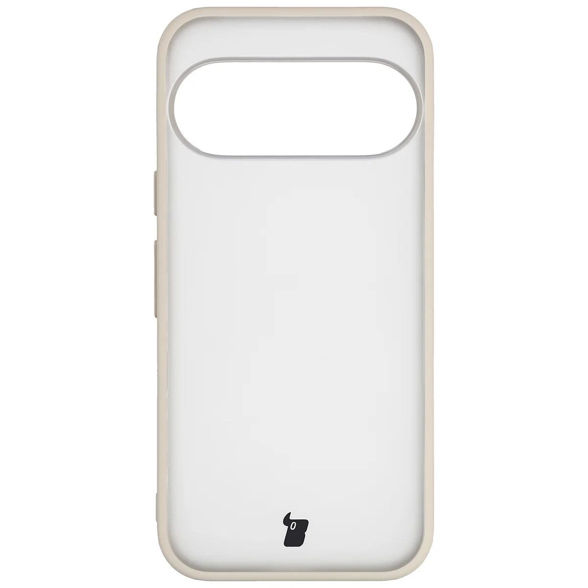 Handyhülle für Google Pixel 11 / 11 Pro / 10 / 10 Pro, Bizon Case Angelo, Semitransparent mit beigem Rahmen