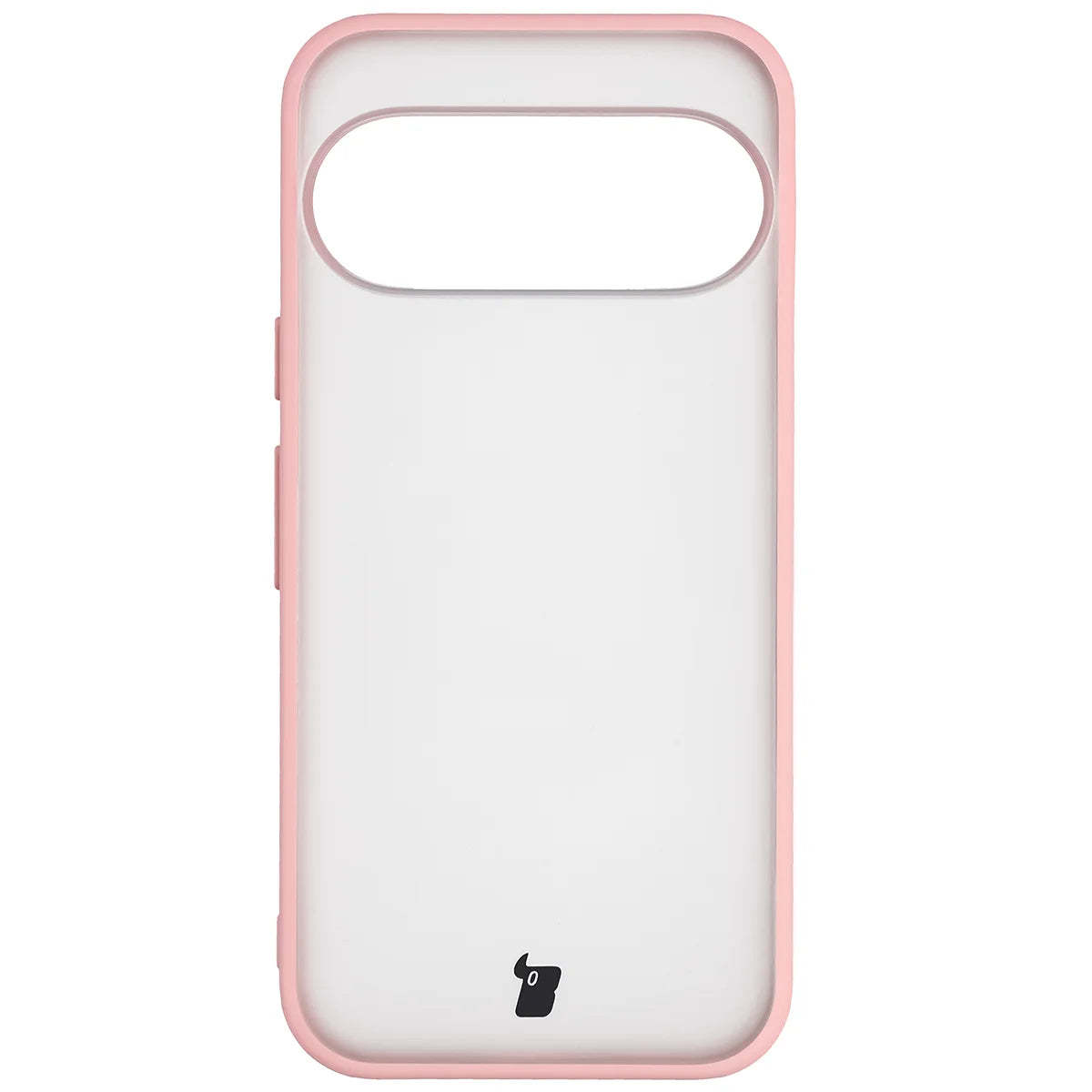 Handyhülle für Google Pixel 11 / 11 Pro / 10 / 10 Pro, Bizon Case Angelo, Semitransparent mit hellrosem Rahmen