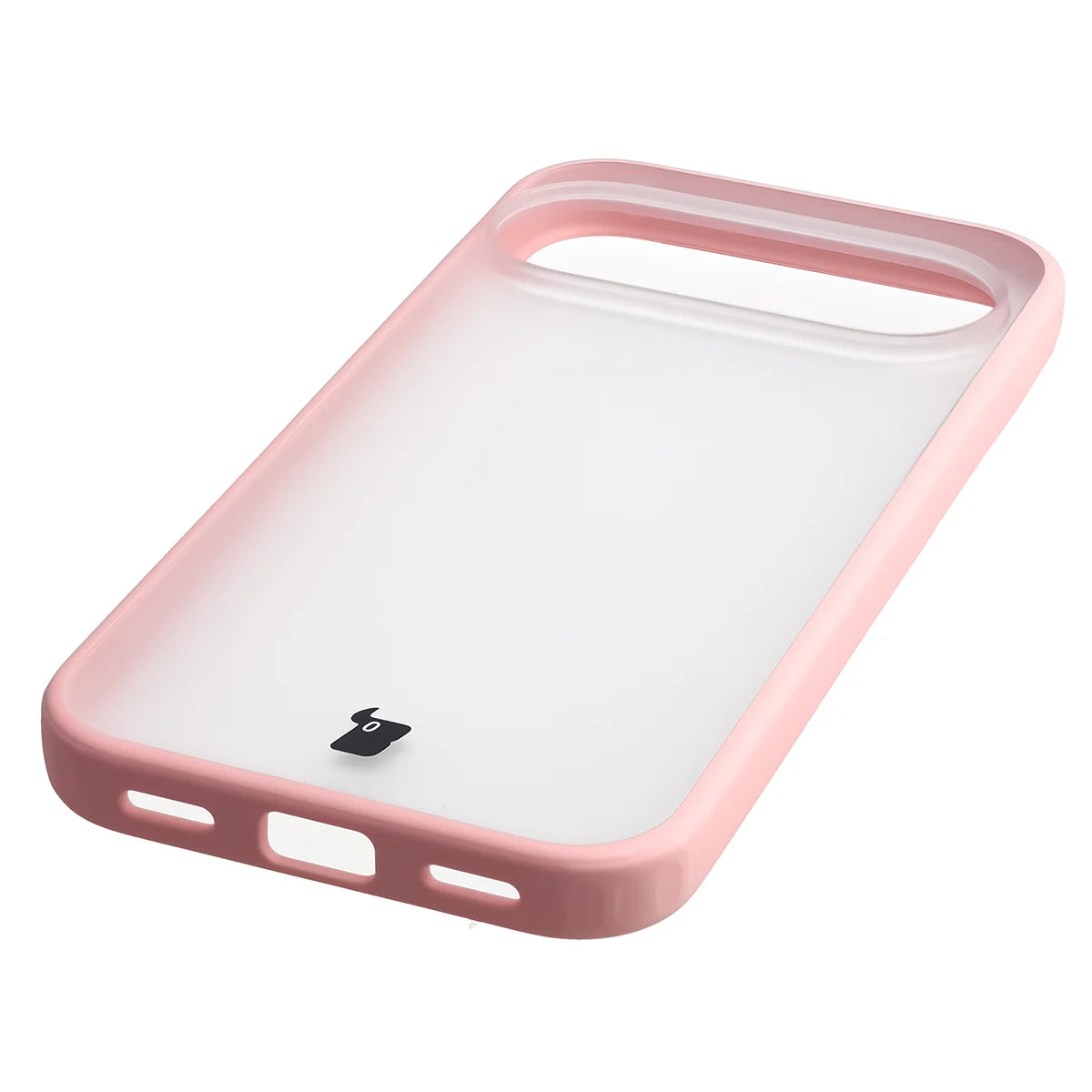 Handyhülle für Google Pixel 11 / 11 Pro / 10 / 10 Pro, Bizon Case Angelo, Semitransparent mit hellrosem Rahmen