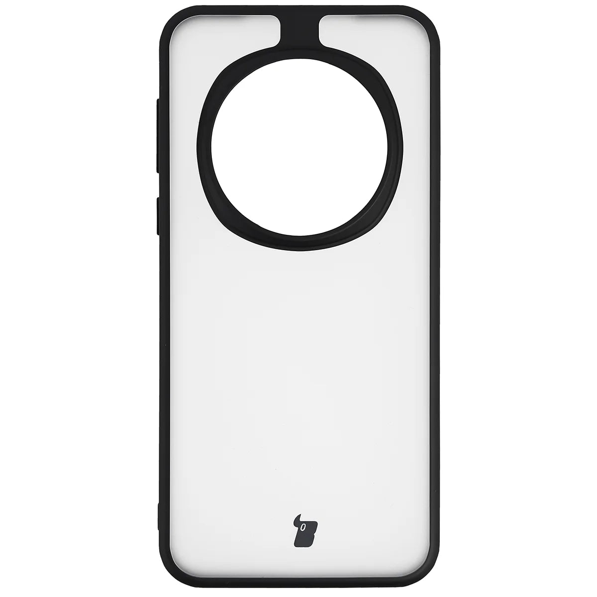 Handyhülle für Honor Magic7 Pro, Bizon Case Angelo, Durchscheinend mit schwarzem Rahmen