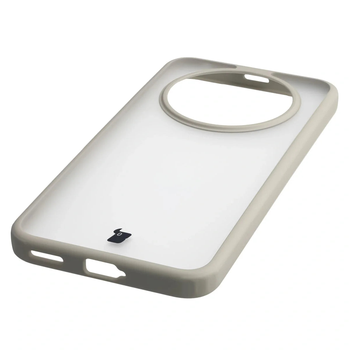 Handyhülle für Honor Magic8 Lite, Bizon Case Angelo, Semitransparent mit beigem Rahmen