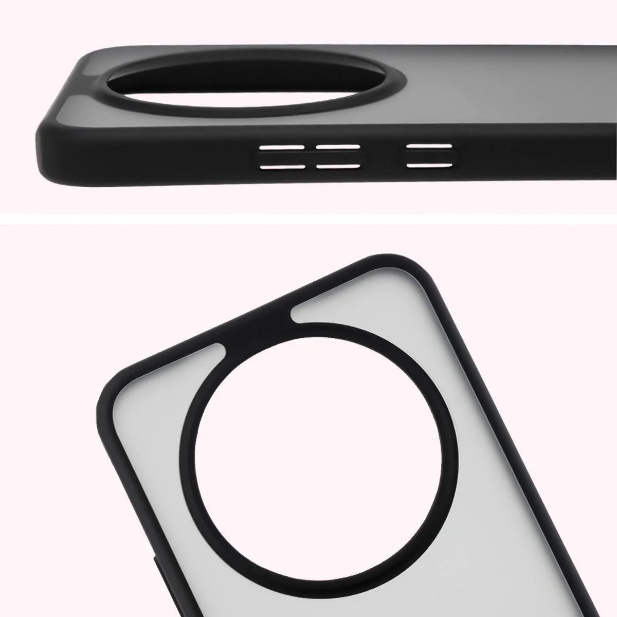 Handyhülle für Honor Magic8 Lite, Bizon Case Angelo, Getönte mit schwarzem Rahmen