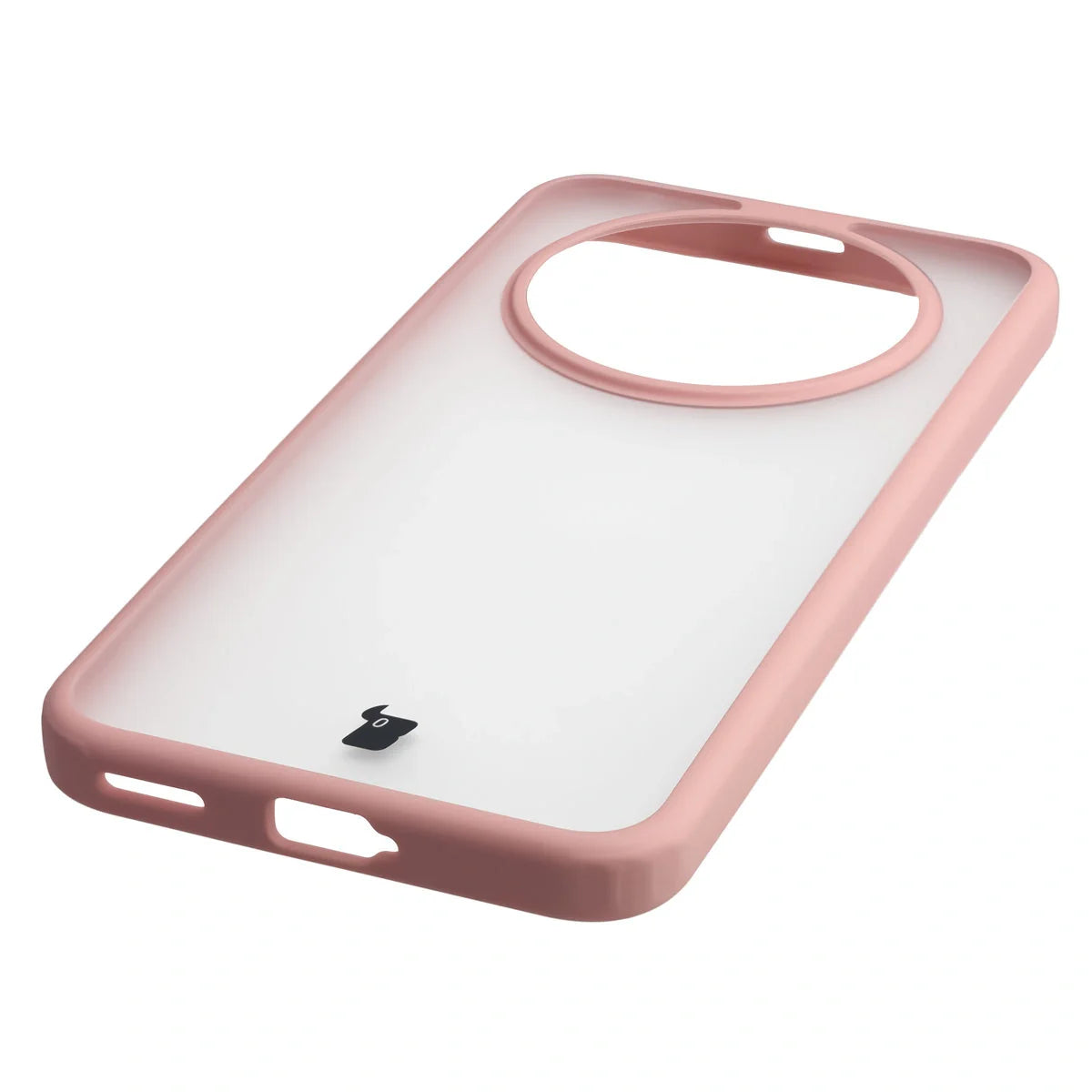 Handyhülle für Honor Magic8 Lite, Bizon Case Angelo, Semitransparent mit hellrosa Rahmen
