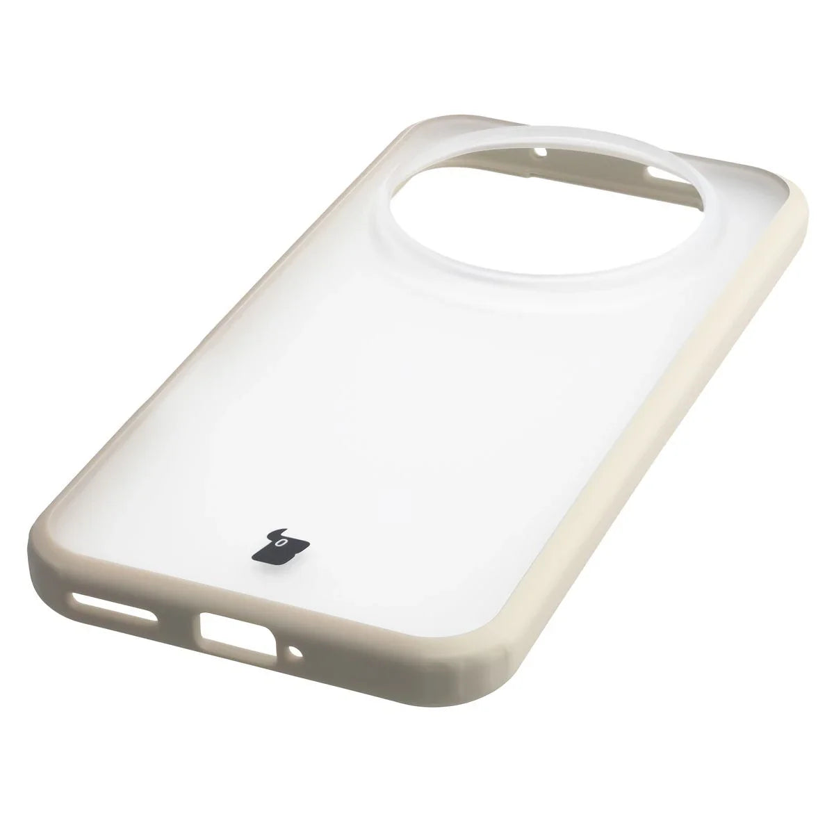 Handyhülle für Honor Magic8 Pro, Bizon Case Angelo, Semitransparent mit beigem Rahmen