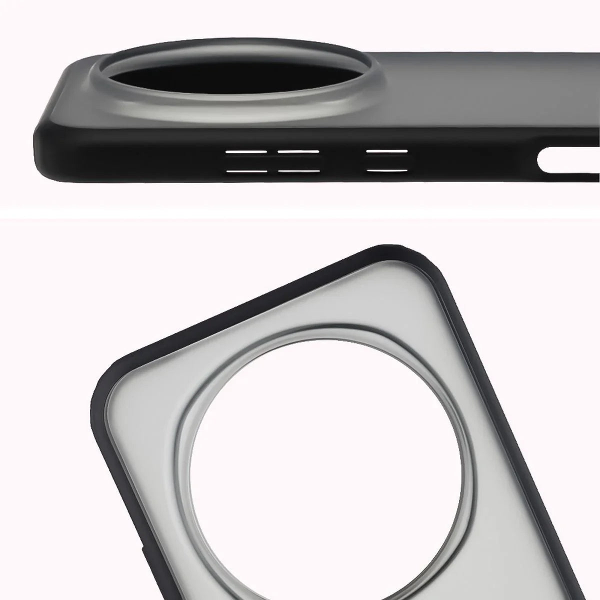Handyhülle für Honor Magic8 Pro, Bizon Case Angelo, Getönte mit schwarzem Rahmen