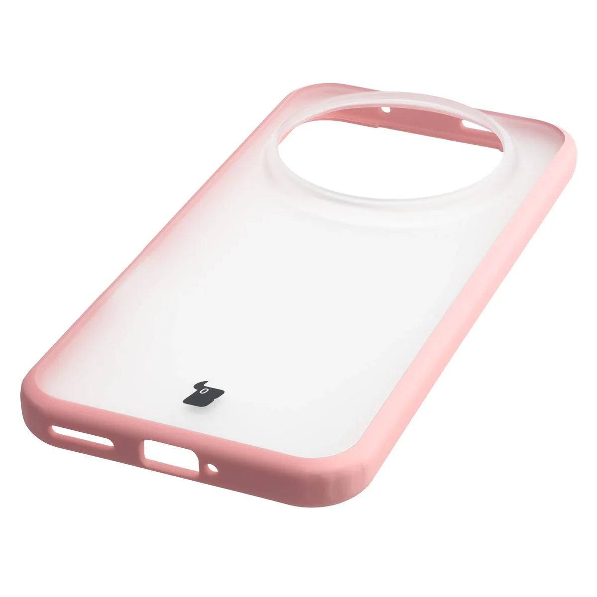 Handyhülle für Honor Magic8 Pro, Bizon Case Angelo, Semitransparent mit hellrosa Rahmen
