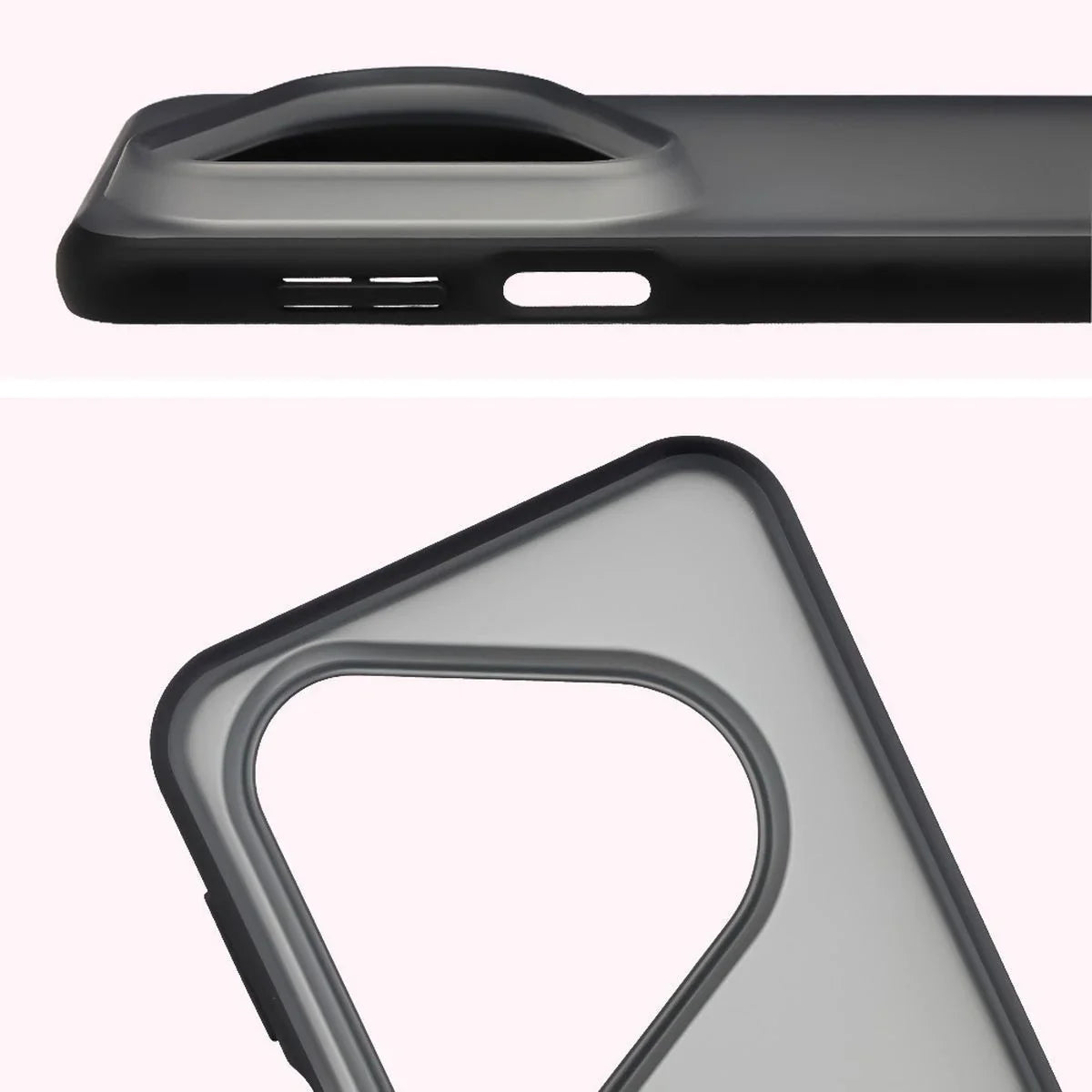 Handyhülle für Huawei Pura 80 Ultra, Bizon Case Angelo, Getönte mit schwarzem Rahmen