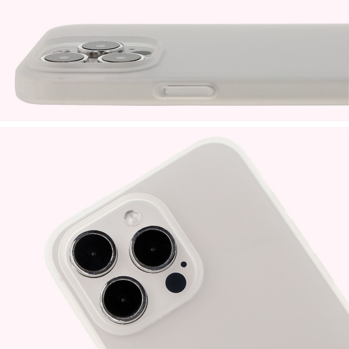 Handyhülle für iPhone 15 Pro Max, Bizon Case Angelo, Durchscheinend