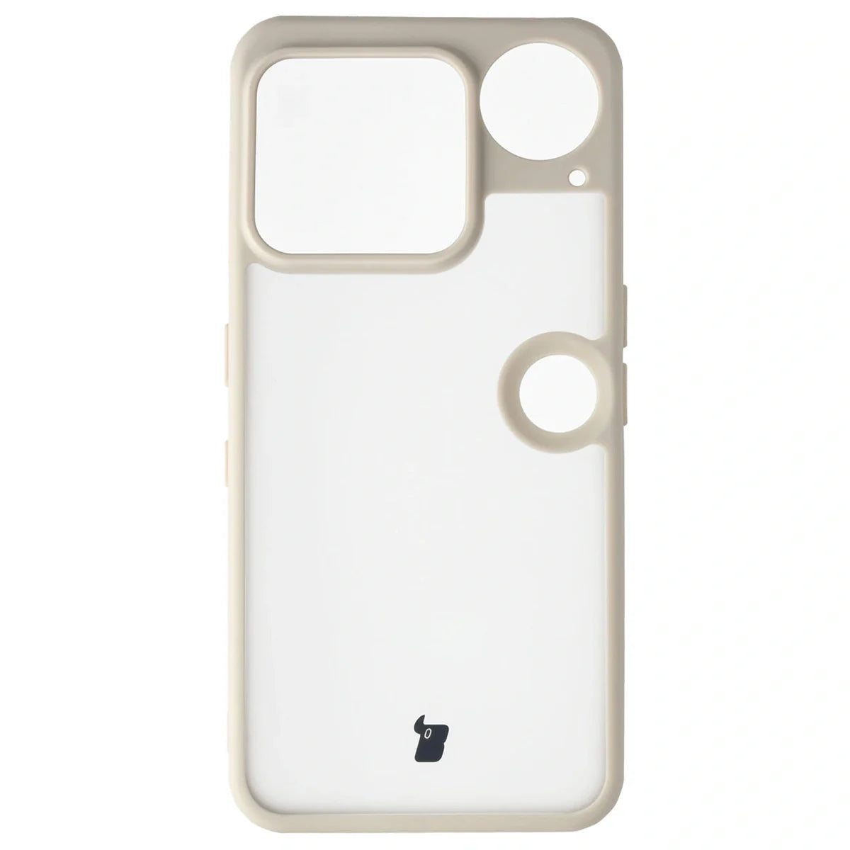 Handyhülle für Nothing Phone (3), Bizon Case Angelo, Semitransparent mit beigem Rahmen