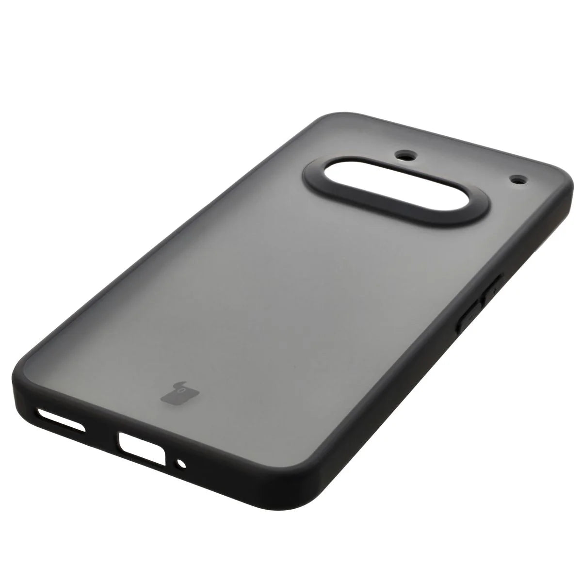 Handyhülle für Nothing Phone (3a), Bizon Case Angelo, Durchscheinend mit schwarzem Rahmen