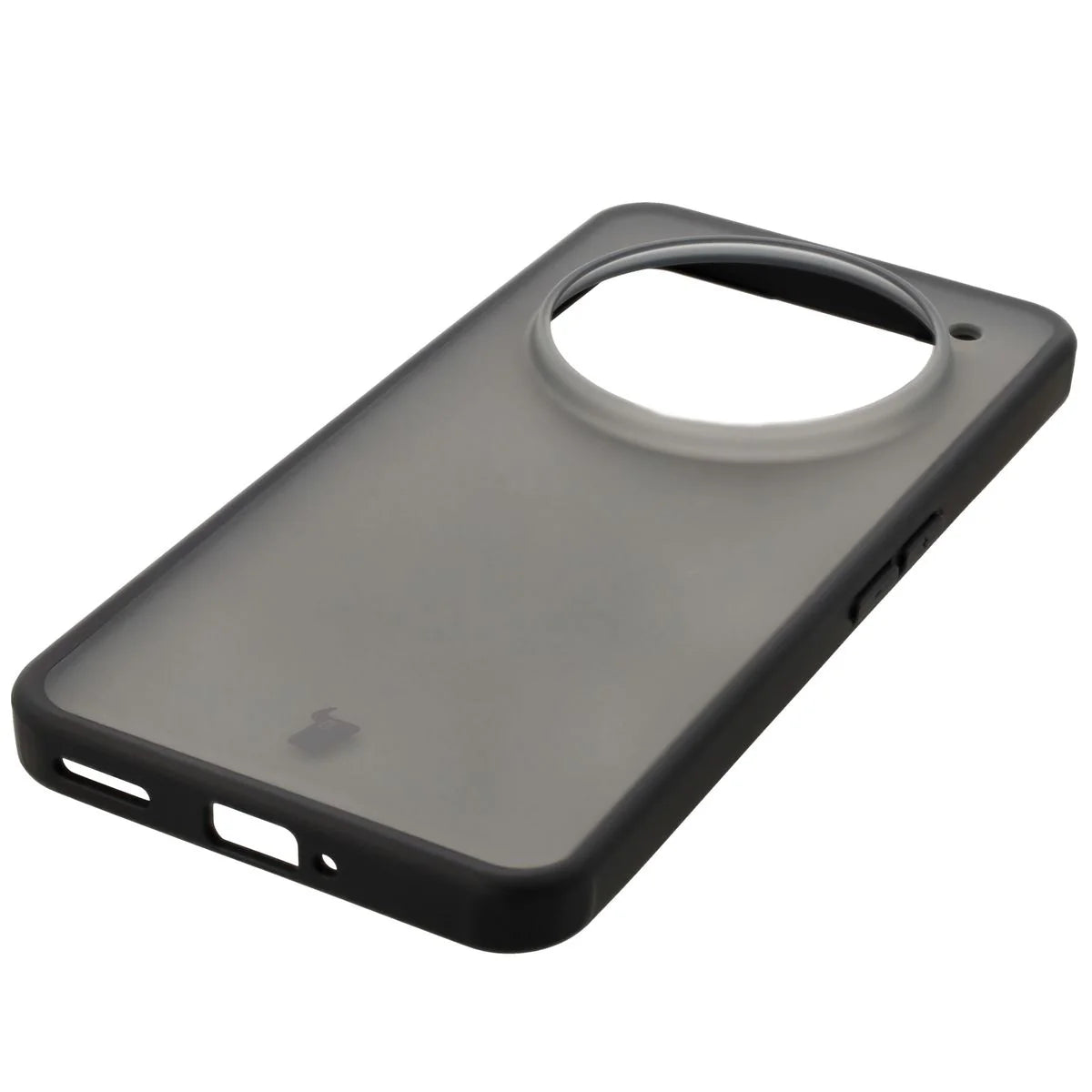 Handyhülle für Nothing Phone (3a) Pro, Bizon Case Angelo, Durchscheinend mit schwarzem Rahmen