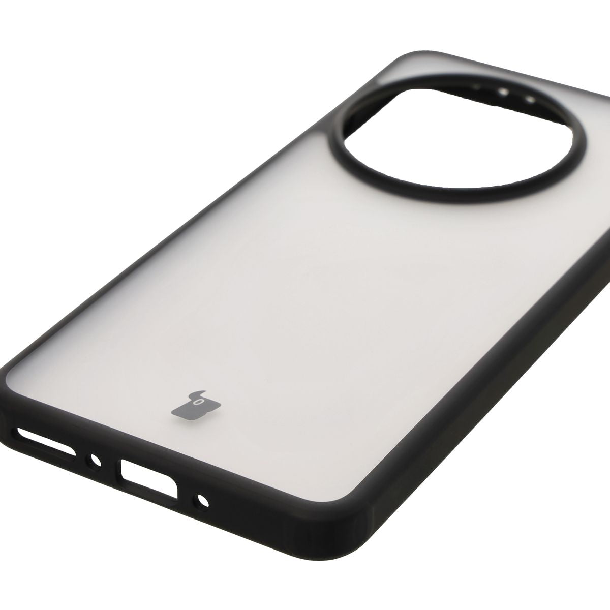 Handyhülle für OnePlus 13, Bizon Case Angelo, Durchscheinend mit schwarzem Rahmen