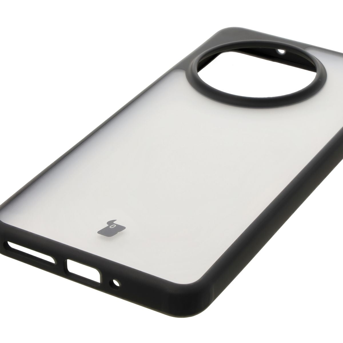 Handyhülle für OnePlus 13R, Bizon Case Angelo, Durchscheinend mit schwarzem Rahmen