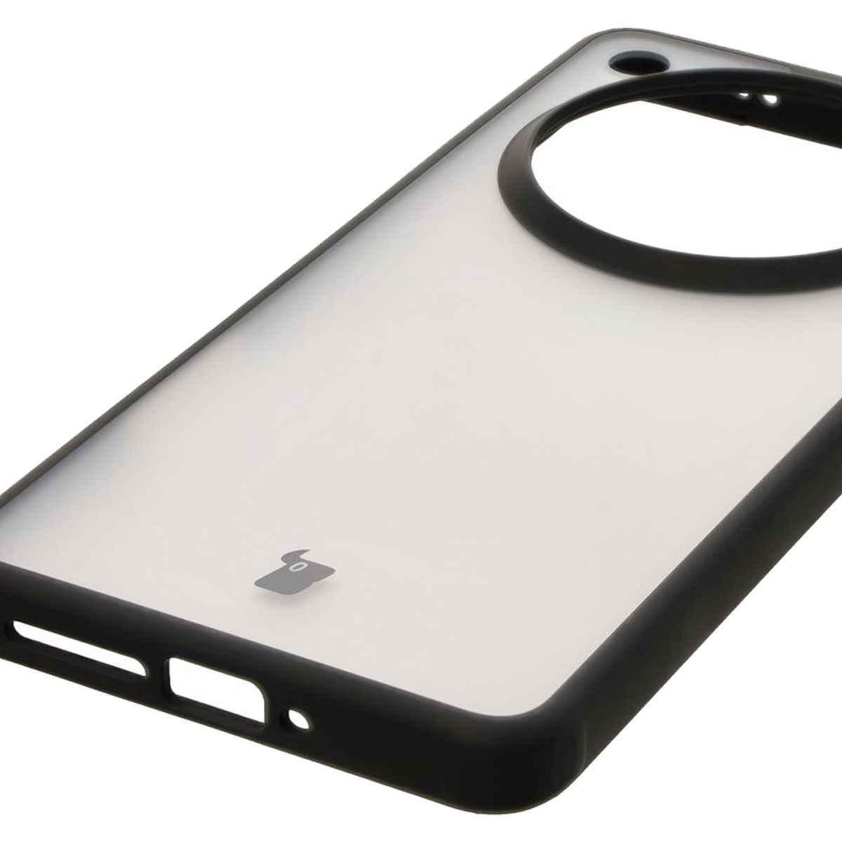 Handyhülle für Oppo Find X8 Pro, Bizon Case Angelo, Durchscheinend mit schwarzem Rahmen