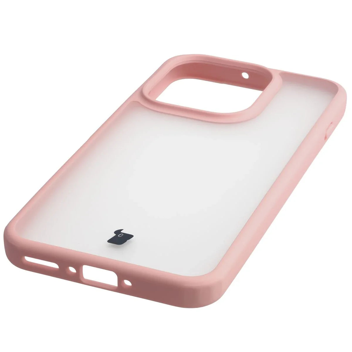Handyhülle für Oppo Find X9, Bizon Case Angelo, Semitransparent mit hellrosa Rahmen
