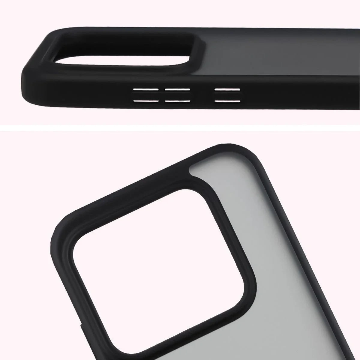 Handyhülle für Realme GT 8 Pro, Bizon Case Angelo, Getönte mit schwarzem Rahmen