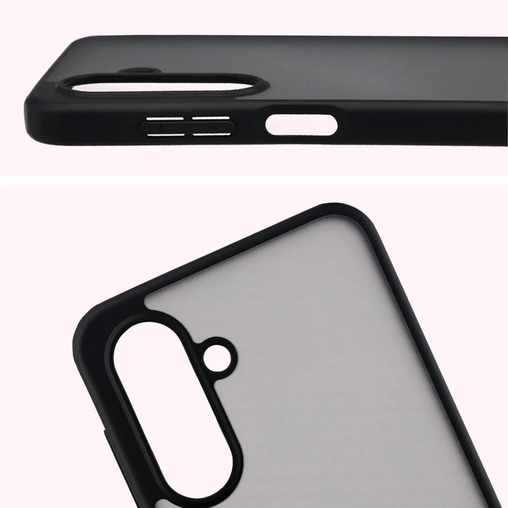 Handyhülle für Galaxy A17 5G, Bizon Case Angelo, Getönte mit schwarzem Rahmen