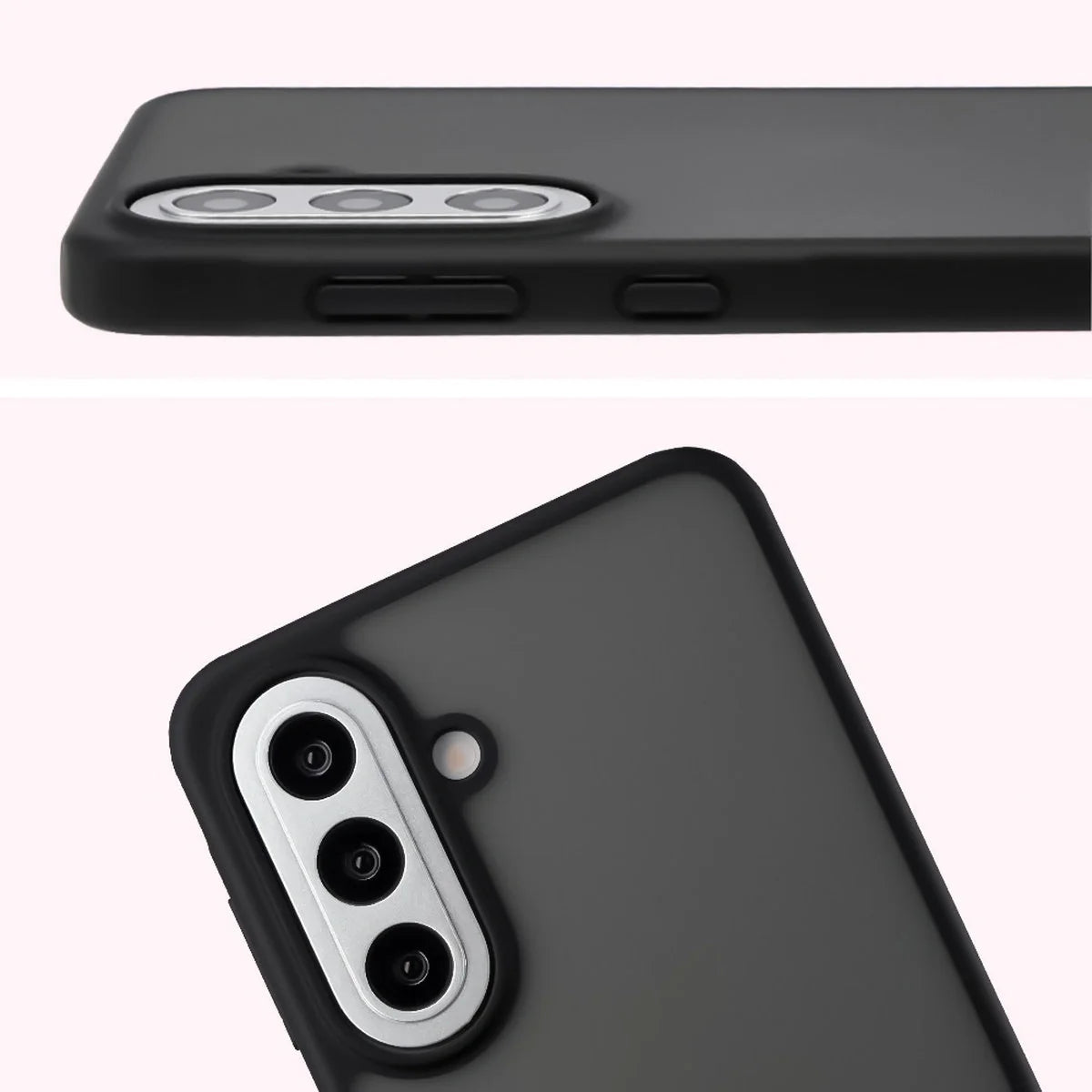 Handyhülle für Galaxy A57 5G, Bizon Case Angelo, Getönte mit schwarzem Rahmen