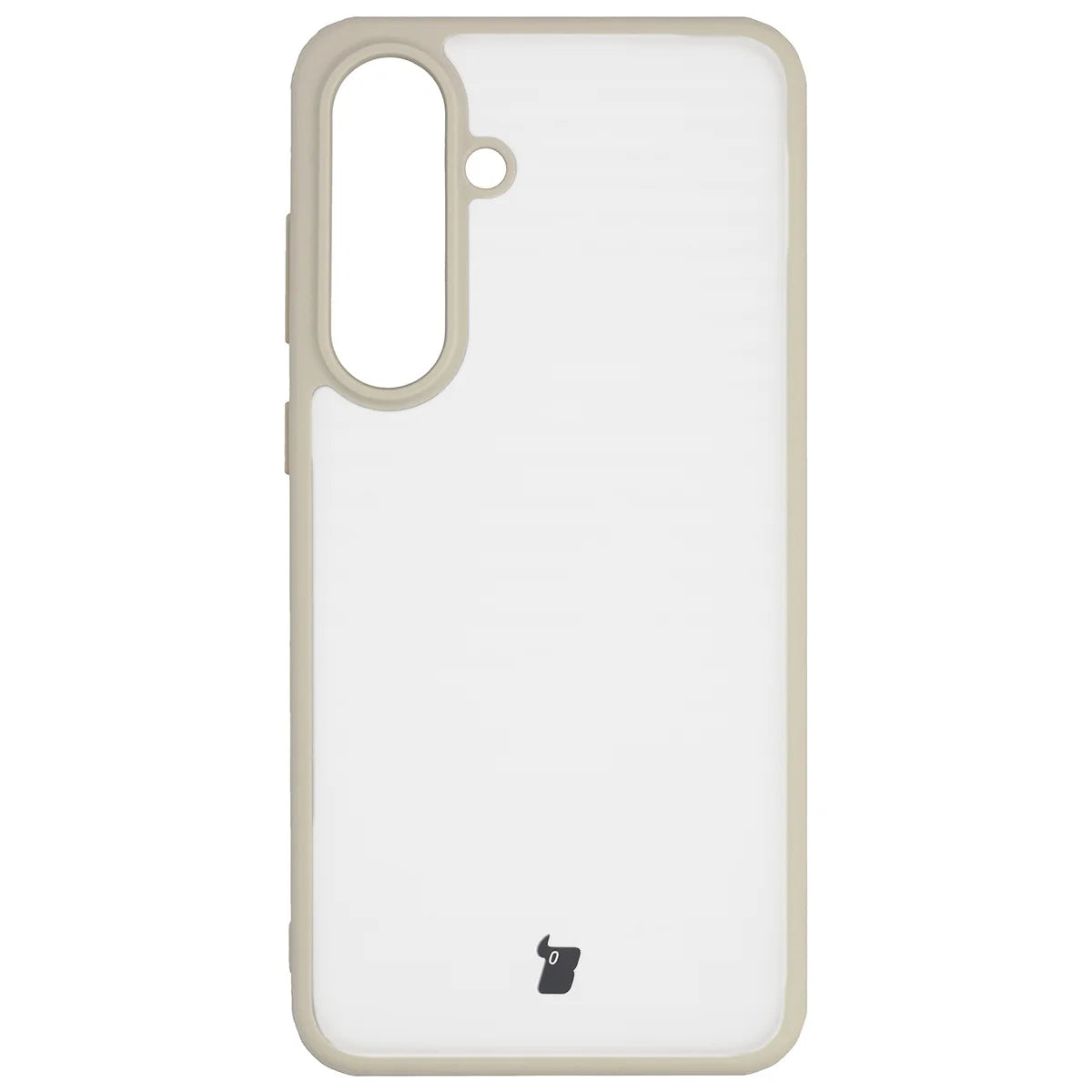 Handyhülle für Galaxy S26 FE / S25 FE, Bizon Case Angelo, Semitransparent mit beigem Rahmen (2/6)