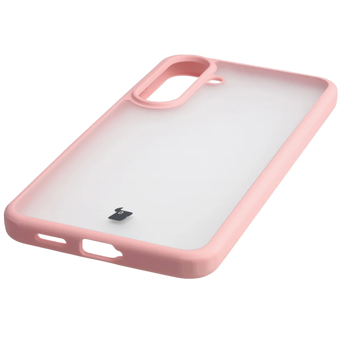 Handyhülle für Galaxy S26 FE / S25 FE, Bizon Case Angelo, Semitransparent mit hellrosem Rahmen (5/6)