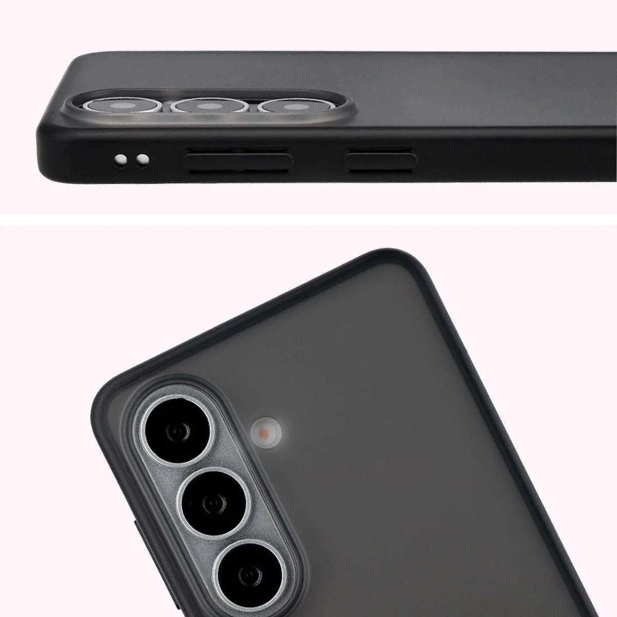 Handyhülle für Galaxy S26, Bizon Case Angelo, Getönte mit schwarzem Rahmen