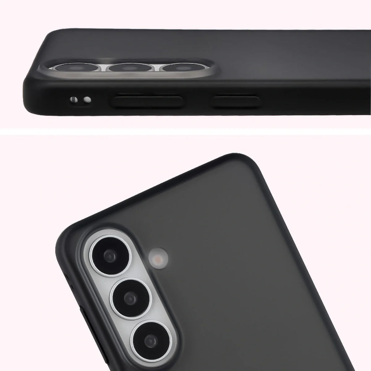 Handyhülle für Galaxy S26 Plus, Bizon Case Angelo, Getönte mit schwarzem Rahmen