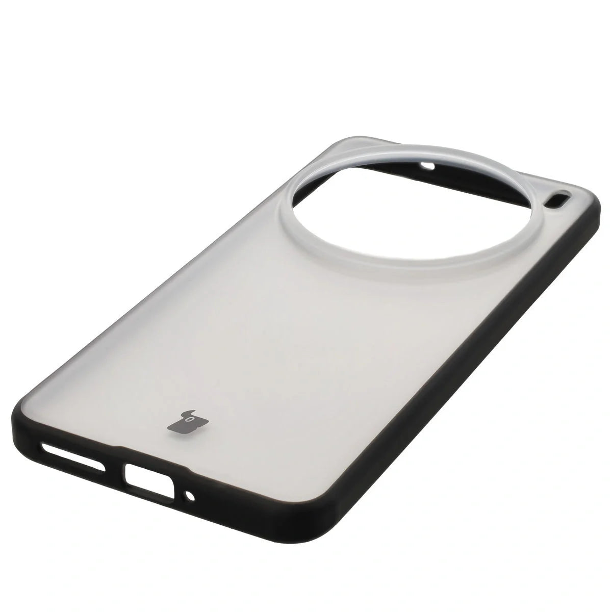 Handyhülle für Vivo X200 Pro, Bizon Case Angelo, Durchscheinend mit schwarzem Rahmen