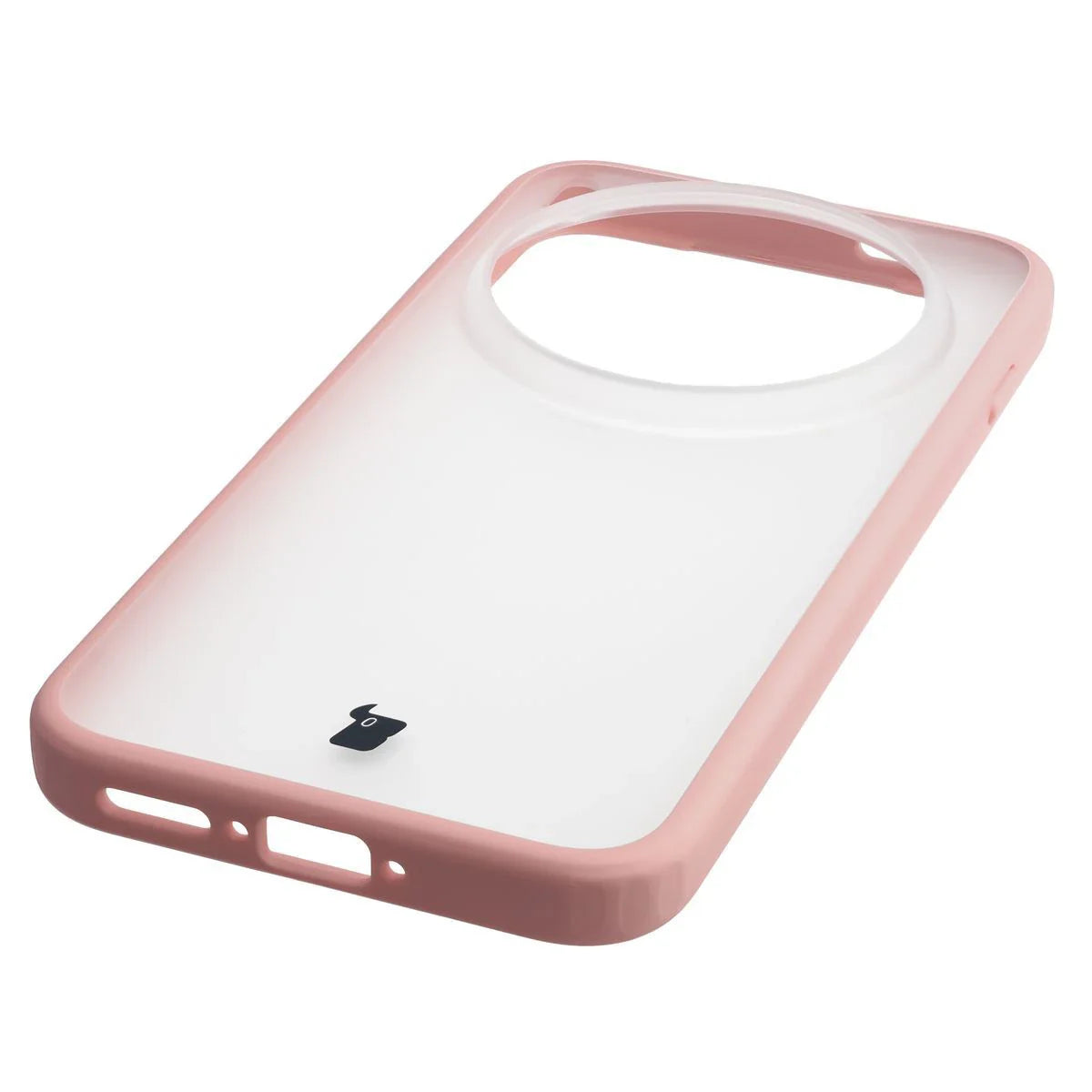 Handyhülle für Vivo X300 Pro, Bizon Case Angelo, Semitransparent mit hellrosa Rahmen