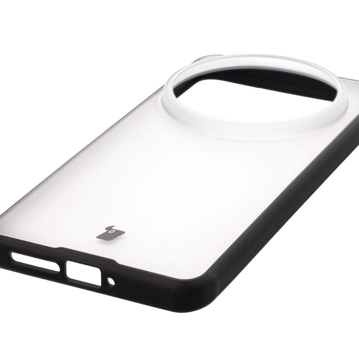Handyhülle für Xiaomi 15 Ultra, Bizon Case Angelo, Durchscheinend mit schwarzem Rahmen
