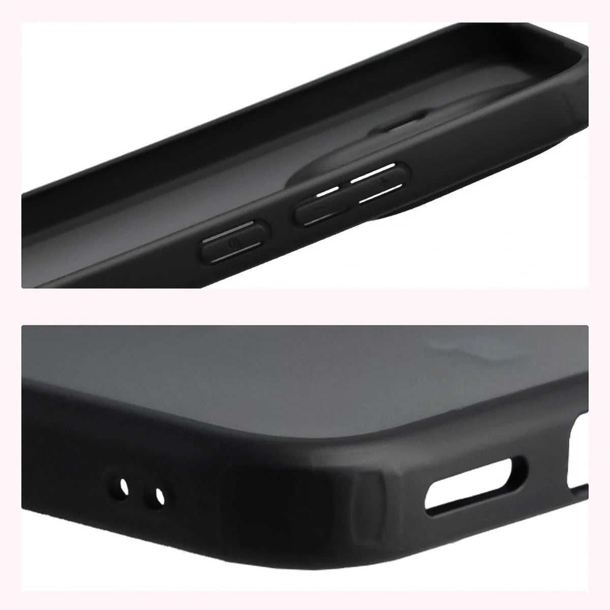 Handyhülle für Xiaomi 15T Pro, Bizon Case Angelo, Getönte mit schwarzem Rahmen