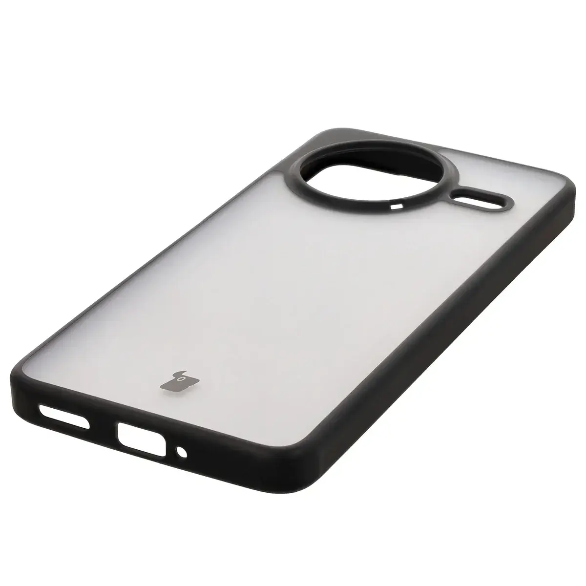 Handyhülle für Xiaomi Poco F7 Pro, Bizon Case Angelo, Durchscheinend mit schwarzem Rahmen