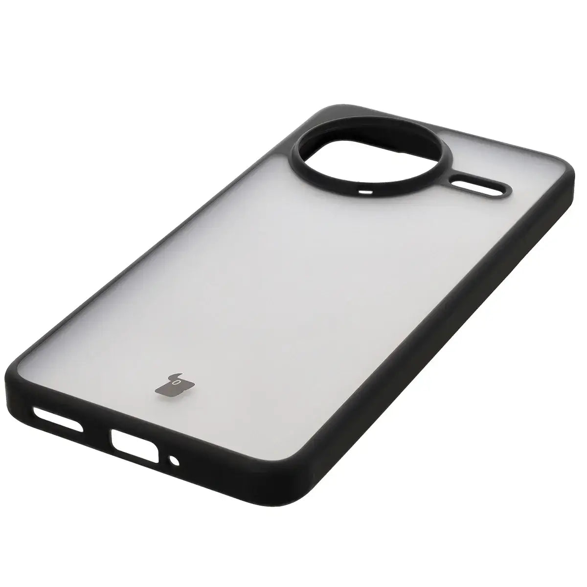 Handyhülle für Xiaomi Poco F7 Ultra, Bizon Case Angelo, Durchscheinend mit schwarzem Rahmen