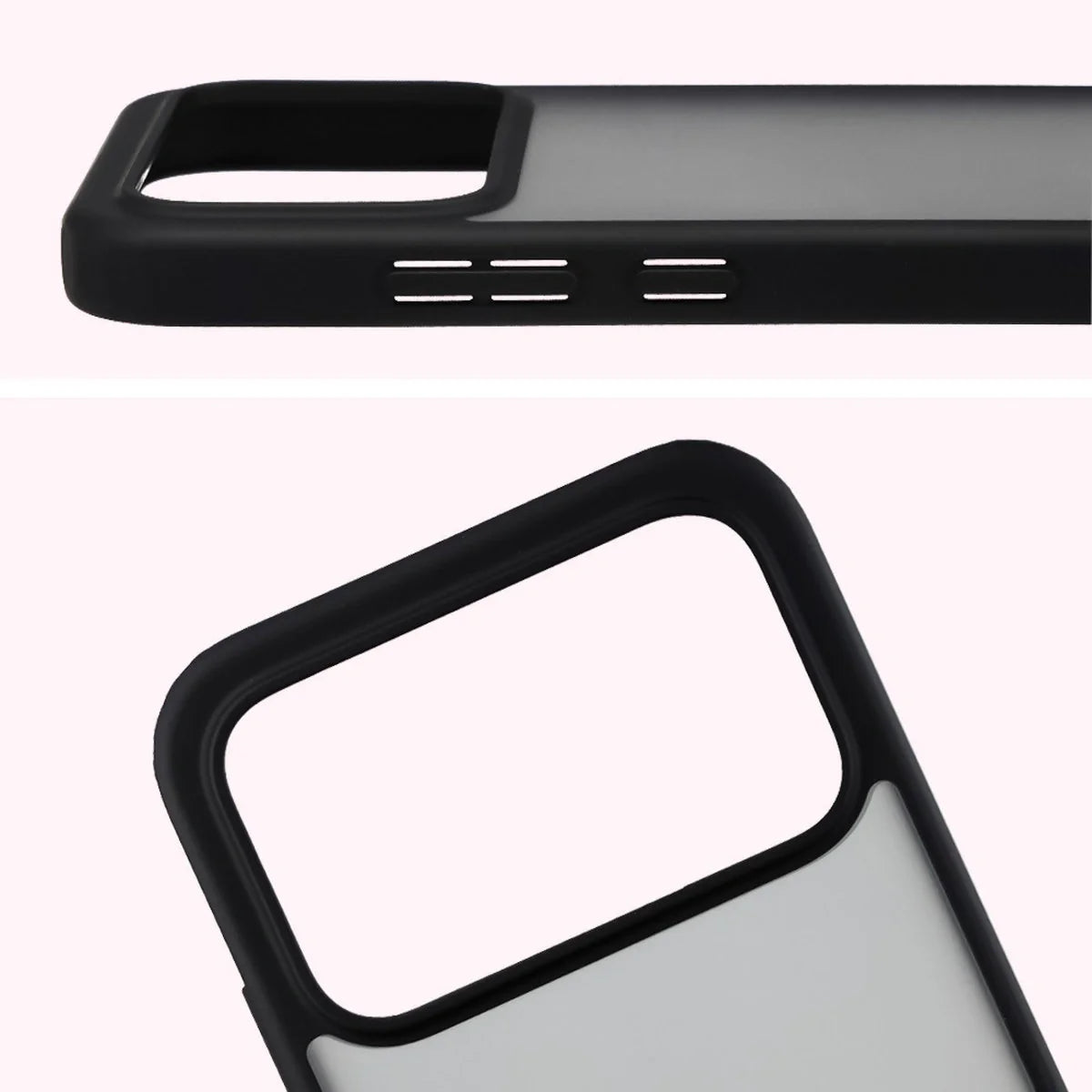 Handyhülle für Xiaomi POCO F8 Pro, Bizon Case Angelo, Getönte mit schwarzem Rahmen