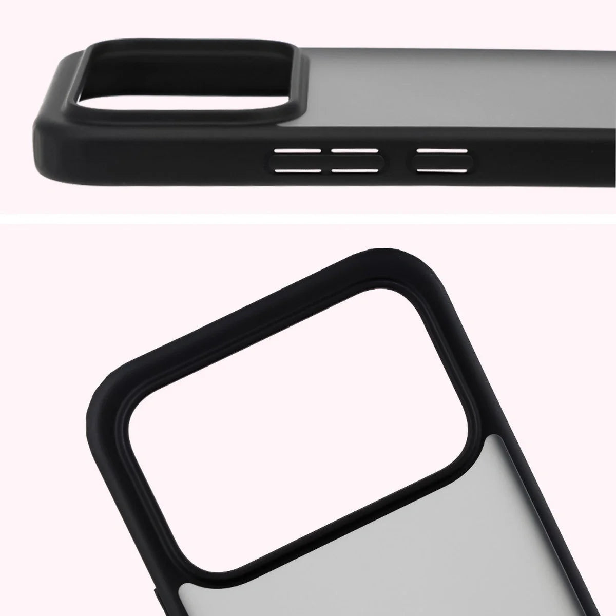 Handyhülle für Xiaomi POCO F8 Ultra, Bizon Case Angelo, Getönte mit schwarzem Rahmen