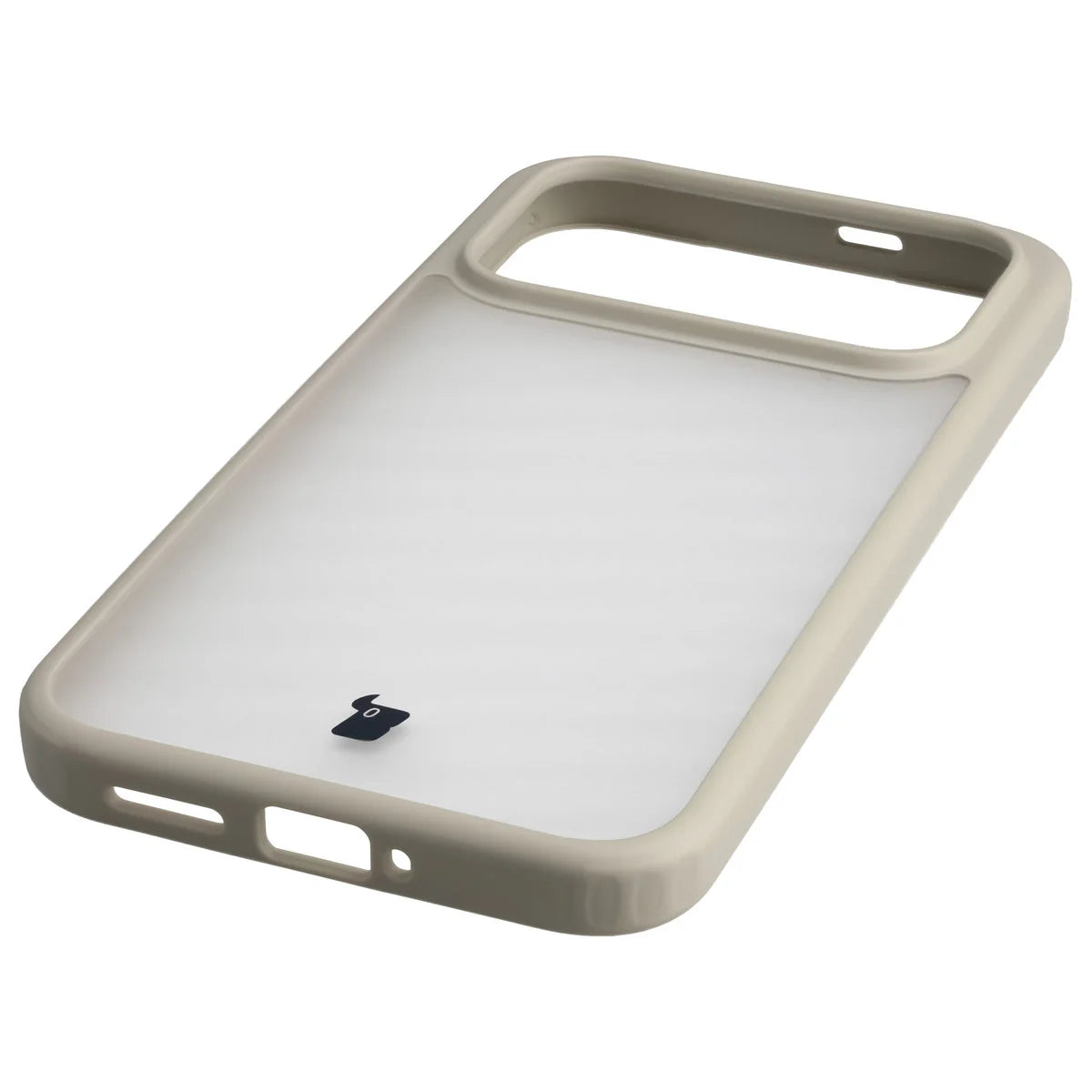 Handyhülle für Xiaomi POCO F9 Ultra, Bizon Case Angelo, Semitransparent mit beigem Rahmen (5/6)