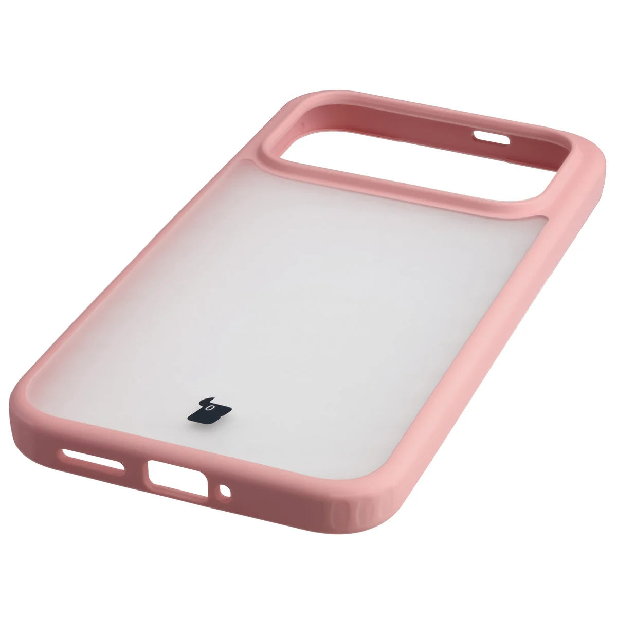 Handyhülle für Xiaomi POCO F9 Ultra, Bizon Case Angelo, Semitransparent mit hellrosem Rahmen (5/6)