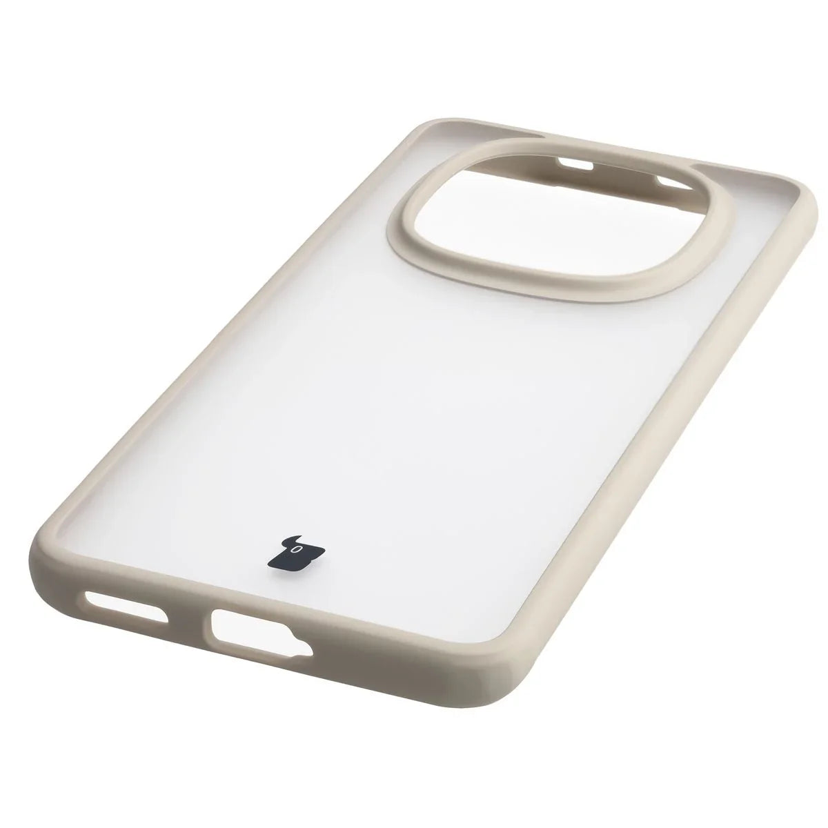 Handyhülle für Xiaomi Redmi Note 15 / POCO M8 5G, Bizon Case Angelo, Semitransparent mit beigem Rahmen