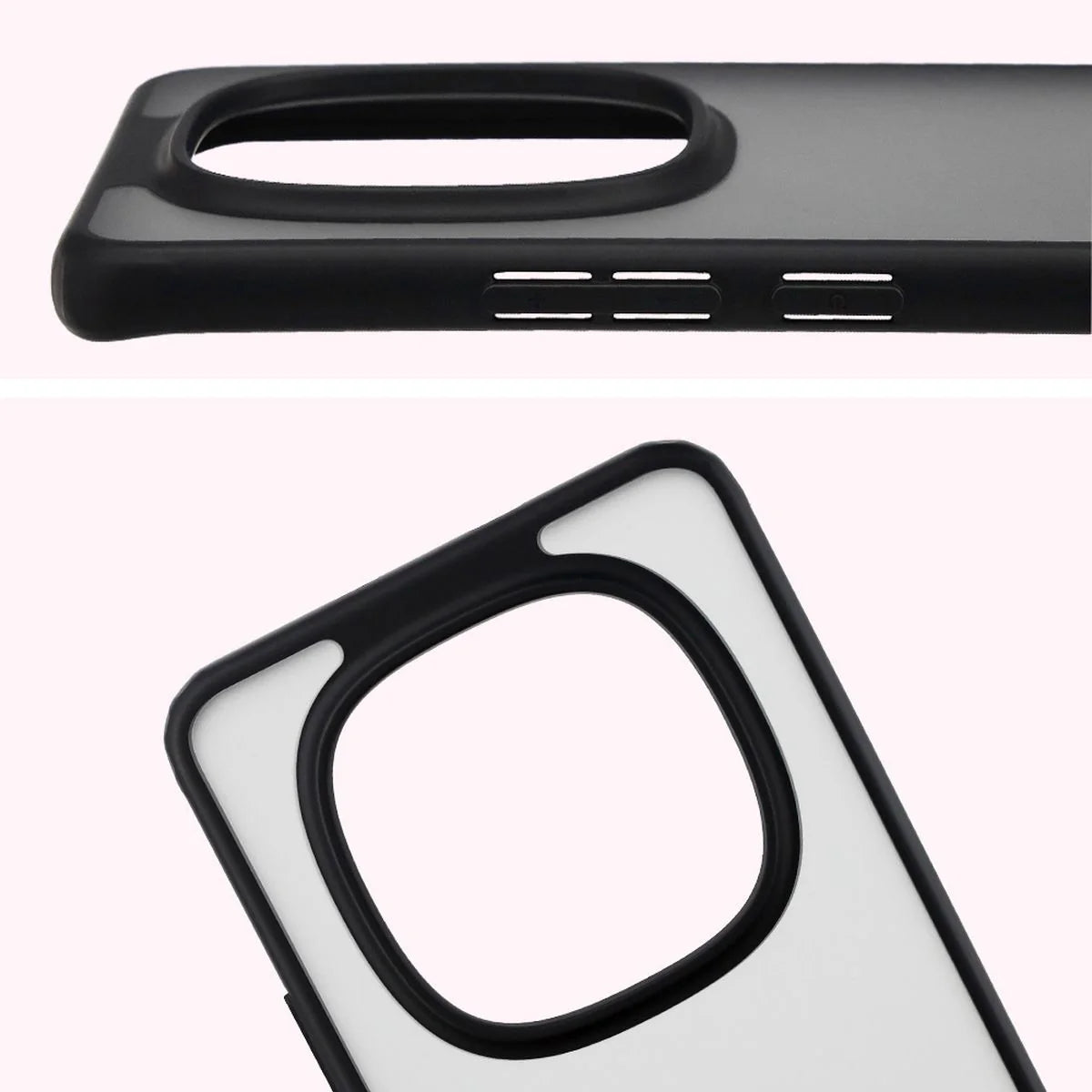 Handyhülle für Xiaomi Redmi Note 15 4G / 5G / POCO M8 5G, Bizon Case Angelo, Getönte mit schwarzem Rahmen