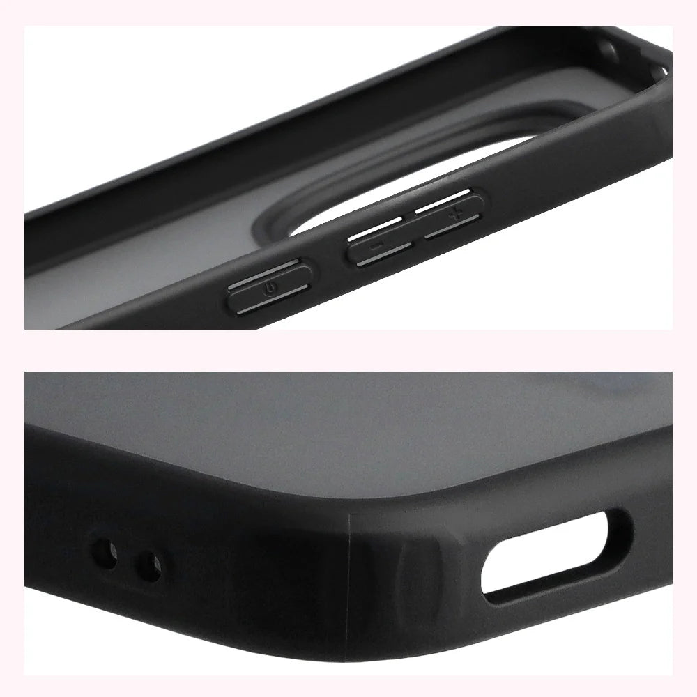 Handyhülle für Xiaomi Redmi Note 15 Pro 5G, Bizon Case Angelo, Getönte mit schwarzem Rahmen