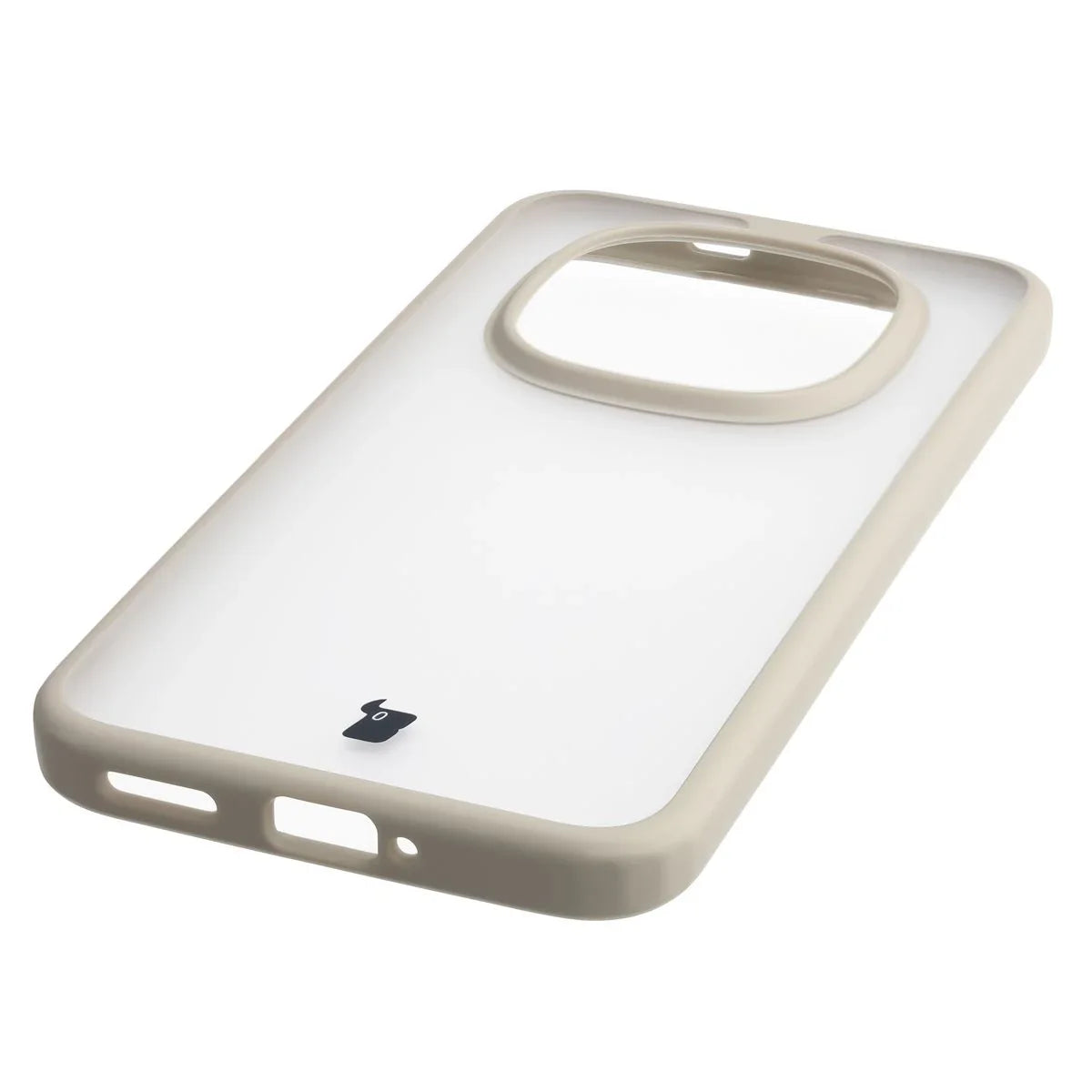 Handyhülle für Xiaomi Redmi Note 15 Pro Plus 5G / POCO M8 Pro 5G, Bizon Case Angelo, Semitransparent mit beigem Rahmen