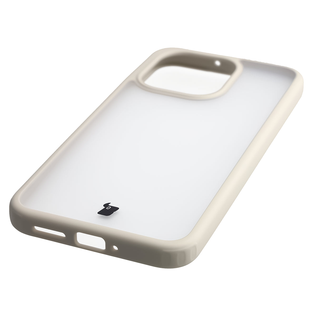 Handyhülle für Xiaomi Redmi Note 17 5G, Bizon Case Angelo, Semitransparent mit beigem Rahmen (5/6)