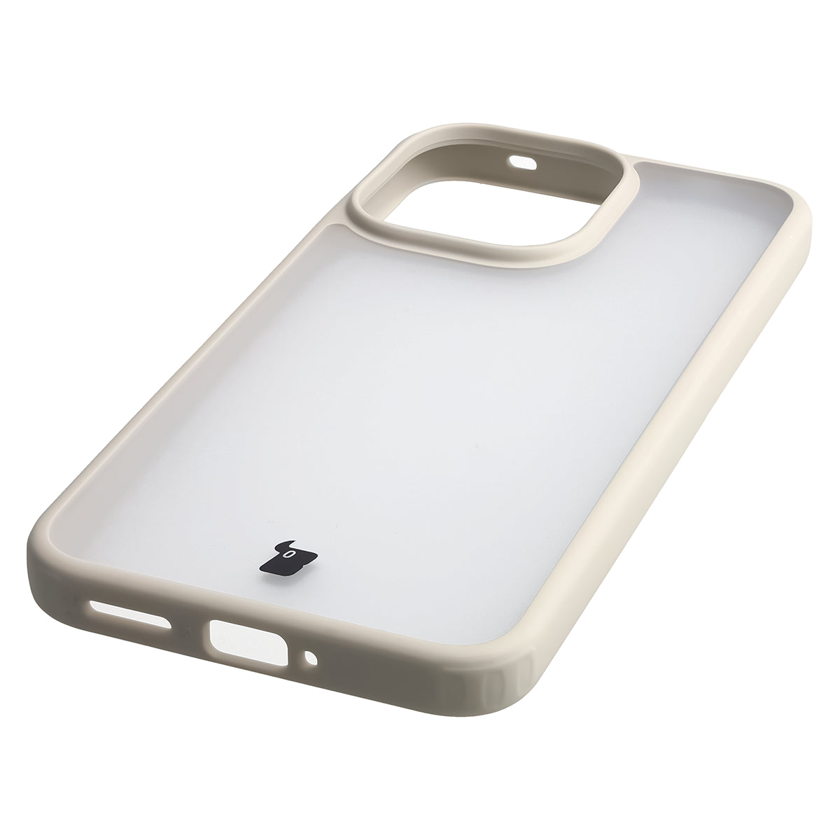 Handyhülle für Xiaomi Redmi Note 17 Pro 5G, Bizon Case Angelo, Semitransparent mit beigem Rahmen (5/6)