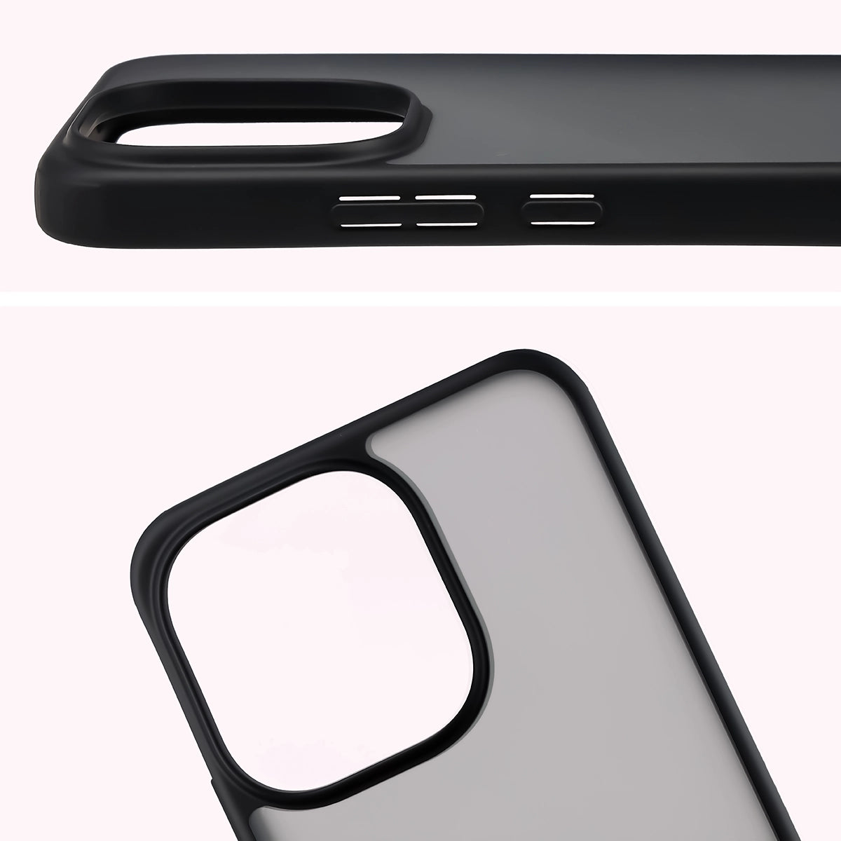 Handyhülle für Xiaomi Redmi Note 17 Pro 5G, Bizon Case Angelo, Getönte mit schwarzem Rahmen (3/6)