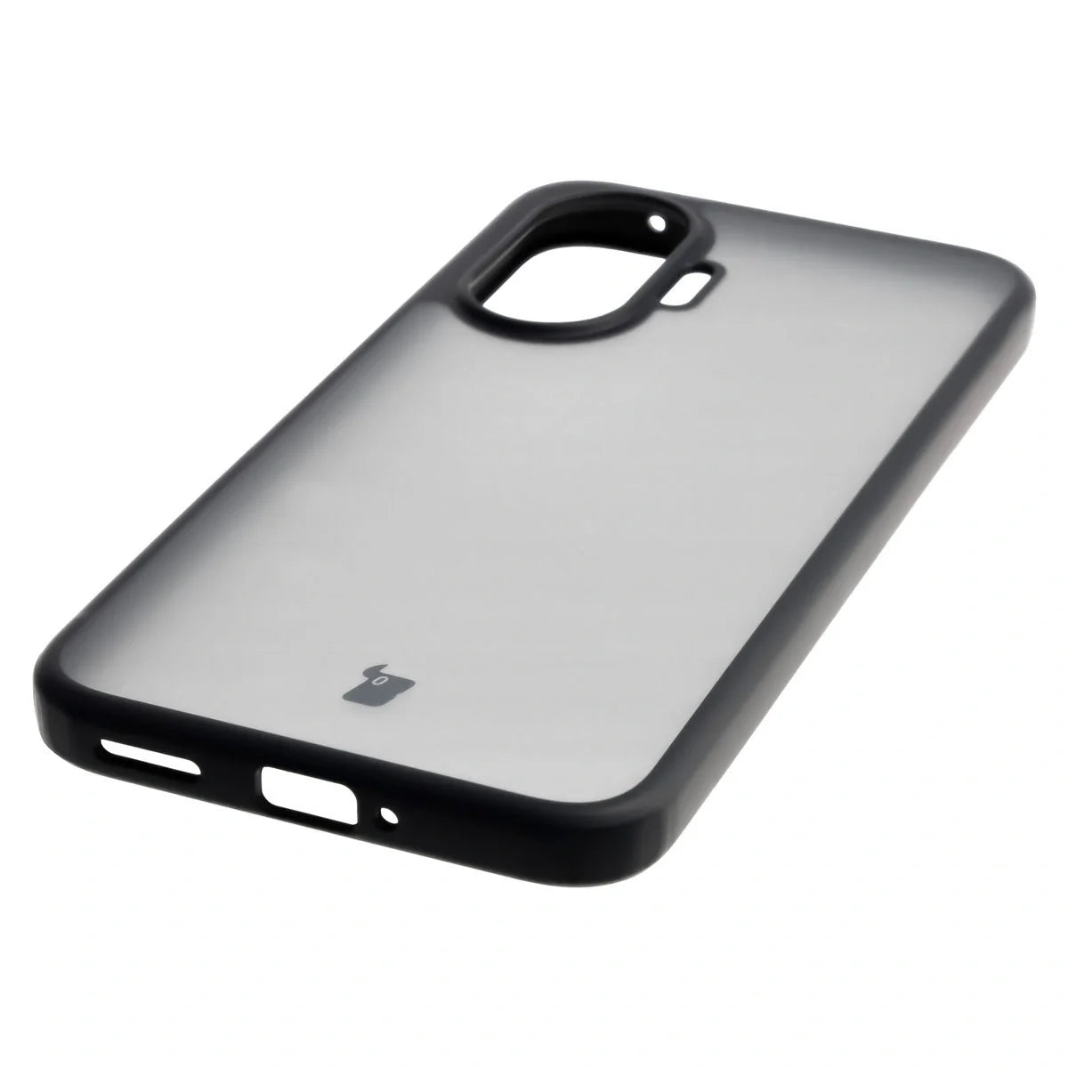 Handyhülle für Xiaomi POCO F7, Bizon Case Angelo, Getönte mit schwarzem Rahmen