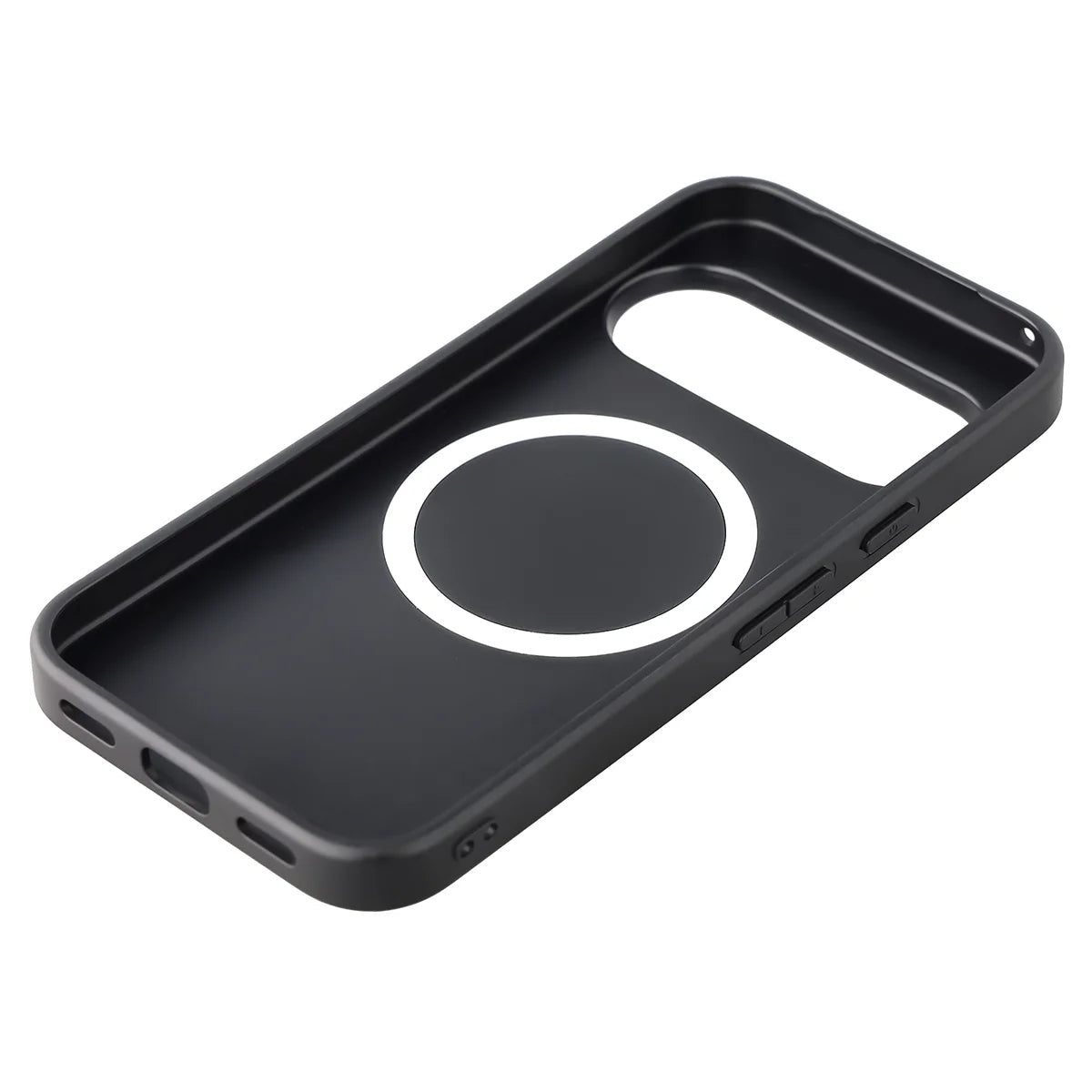 Hülle mit Handgelenkband für Google Pixel 10 / 10 Pro, Bizon Case CarbO, Schwarz