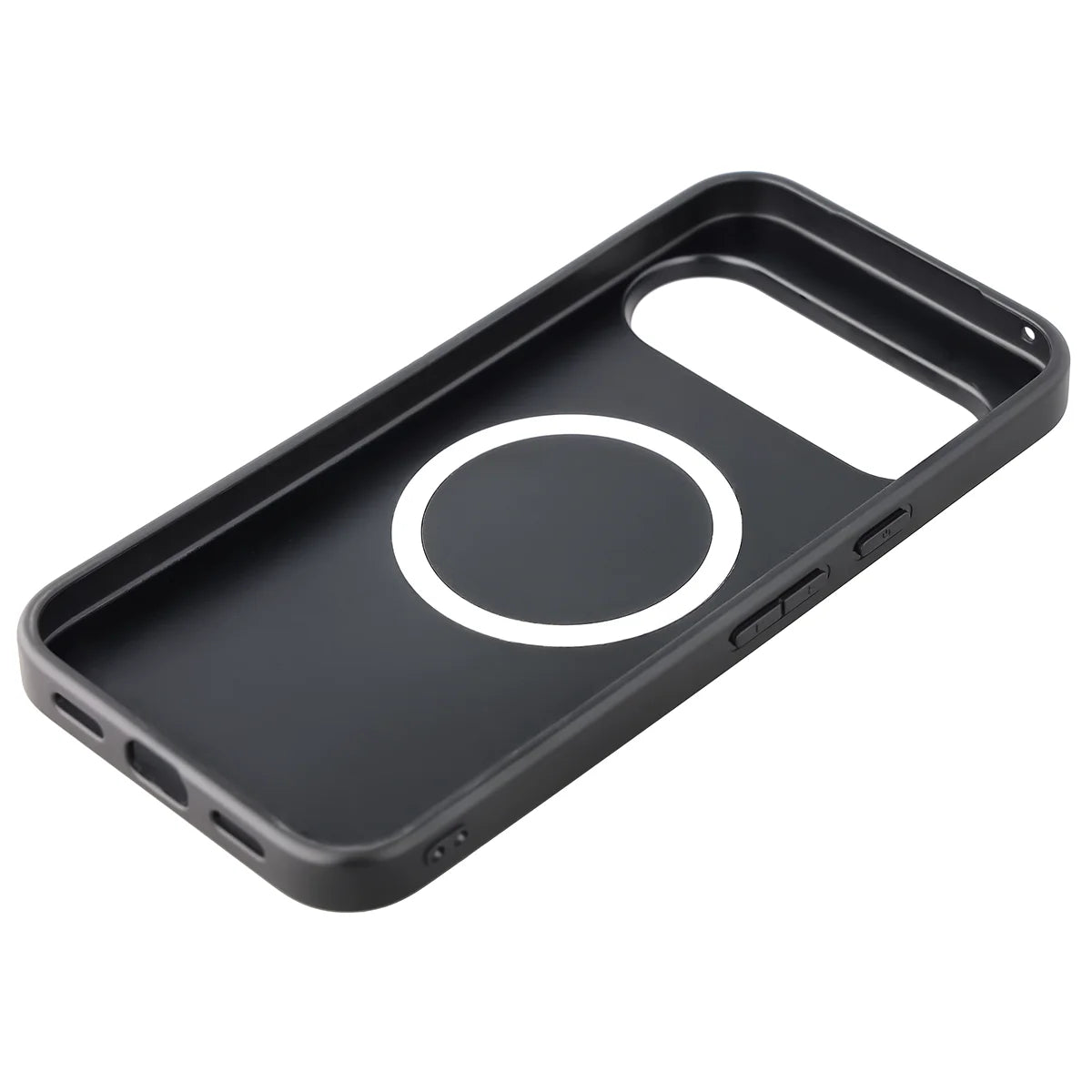 Hülle mit Handgelenkband für Google Pixel 10 Pro XL, Bizon Case CarbO, Schwarz