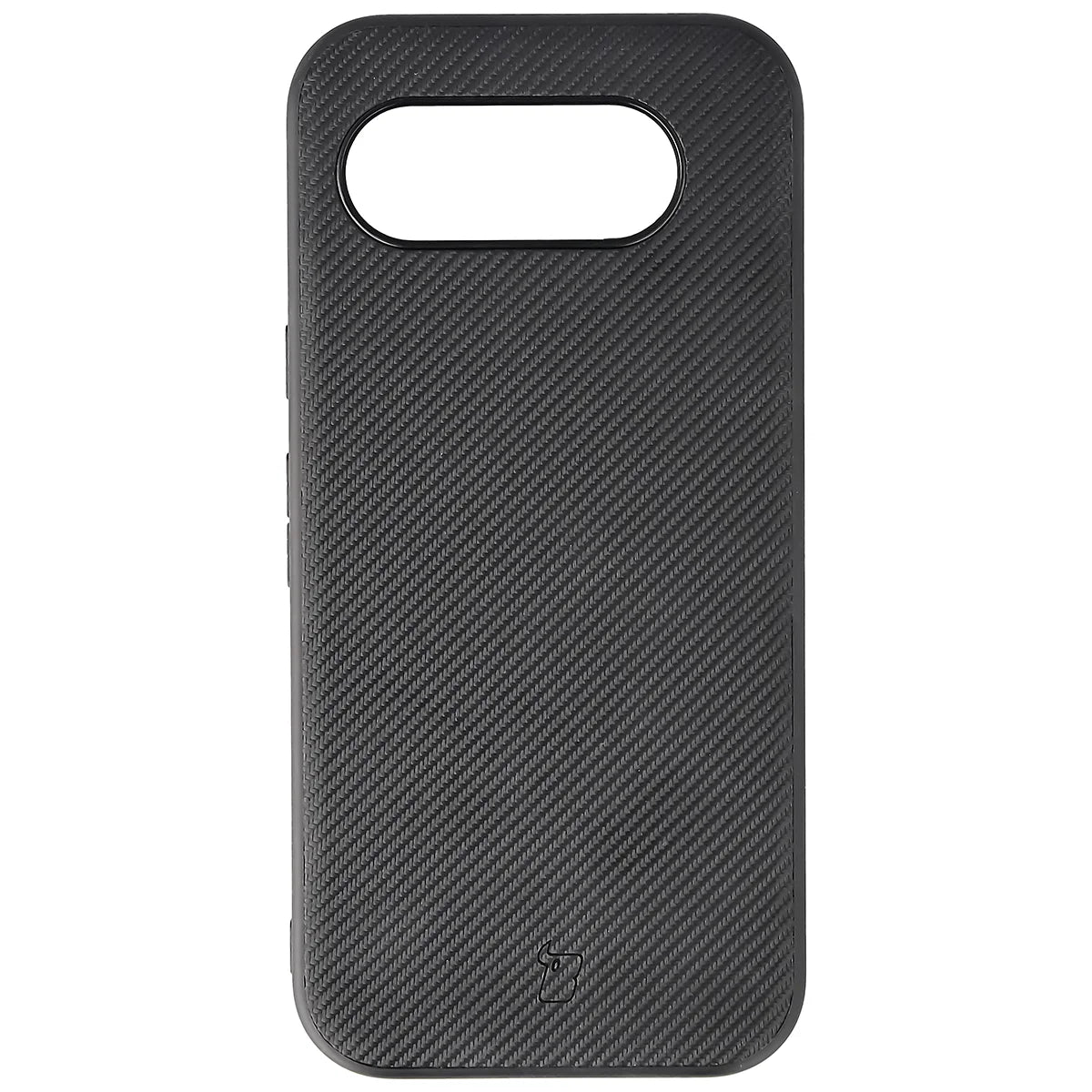 Hülle mit Handgelenkband für Google Pixel 10a, Bizon Case CarbO, Schwarz