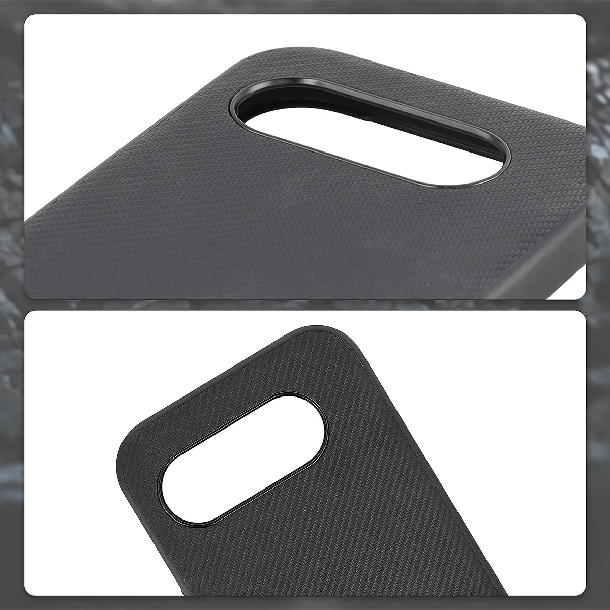 Hülle mit Handgelenkband für Google Pixel 10a, Bizon Case CarbO, Schwarz